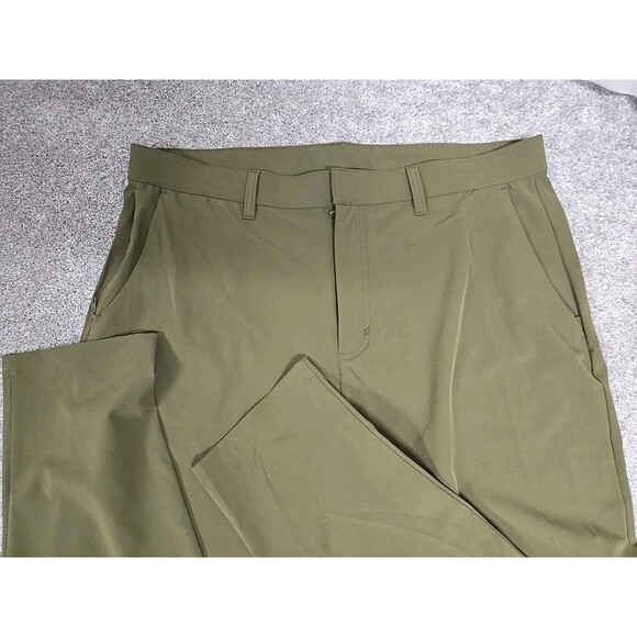Fabletics Don Trouser Slim Fit Golf Pants Pockets Utility Green Men's Size 36x34 - Picture 7 of 8